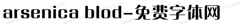 arsenica blod字体转换